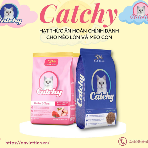 Thức ăn hạt Catchy dành cho mèo