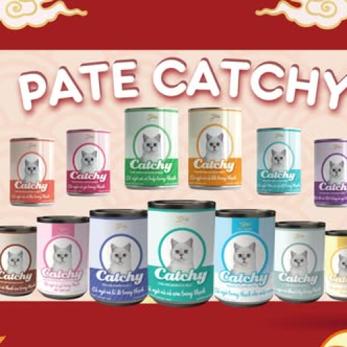 Pate cho mèo 5Plus Catchy - Lon 400g