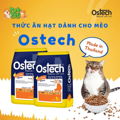 Thức ăn hạt Ostech dành cho mèo trưởng thành