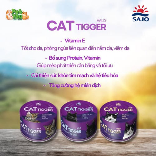 Pate cho mèo Cat Tigger Wild - Hộp 90G