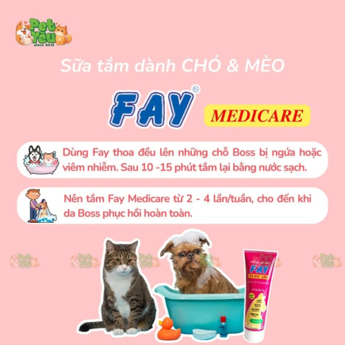 Sữa tắm Fay Medicare dành cho chó & mèo -290ML