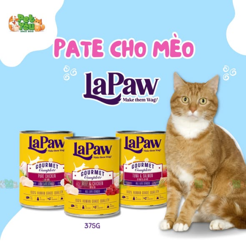 Pate cho mèo LaPaw Gourmet - Lon 375G
