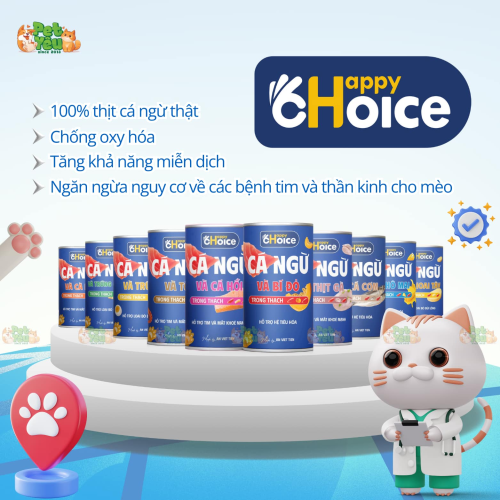 Pate dành cho mèo Happy Choice - Lon 400G