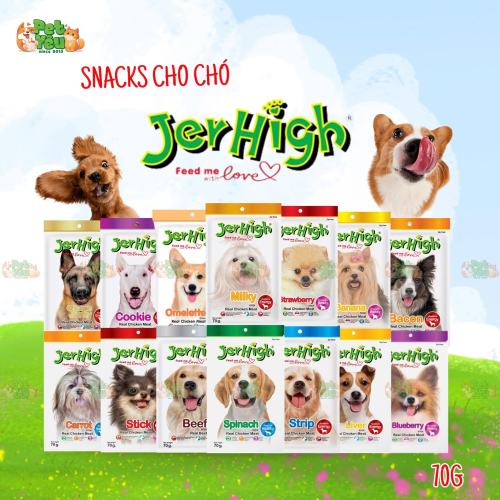 Snack JERHIGH cho chó - 70G