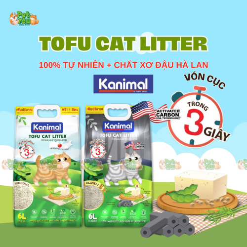 Cát đậu nành Kanimal dành cho mèo - 7L