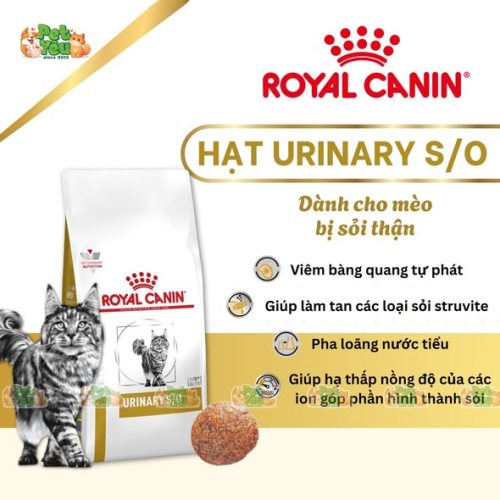 Hạt Royal Canin Urinary S/O dành cho mèo bị sỏi thận