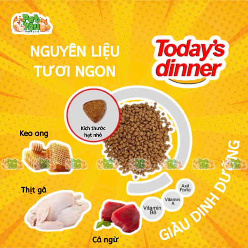 Thức ăn Hạt Today's Dinner cho mèo
