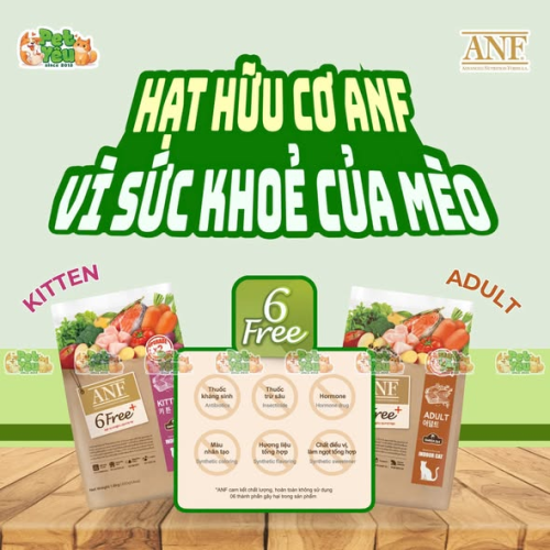 Thức ăn Hạt ANF Hữu Cơ dành cho mèo
