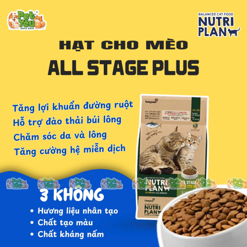 Thức ăn dành cho mèo Nutri Plan - xuất xứ Hàn Quốc