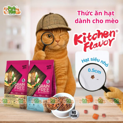 Hạt cho mèo Kitchen Flavor Grain Free