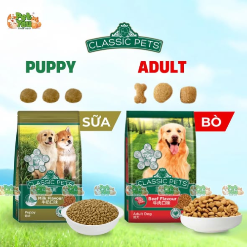 Hạt cho chó CLASSIC PETS- Túi 400G
