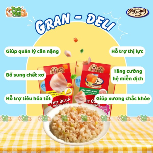 Pate chó Gran - Deli  - Bữa ăn chuẩn Nhật cho Boss cưng