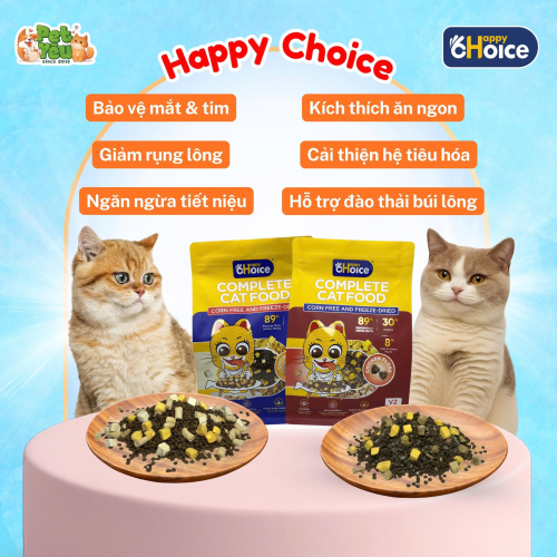 Thức ăn mèo Happy Choice Mix Topping