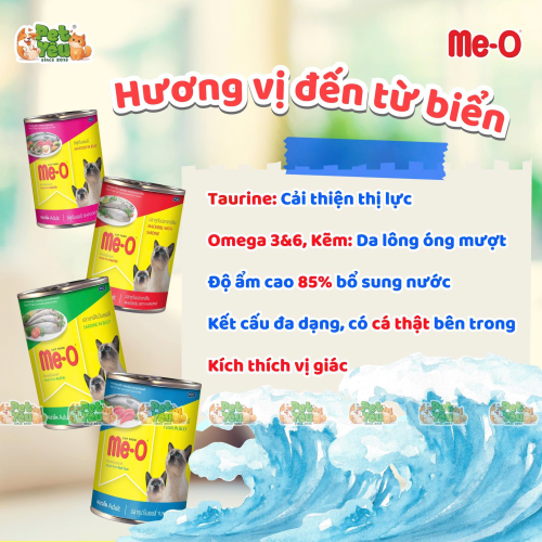 Pate cho mèo ME-O lon 400g