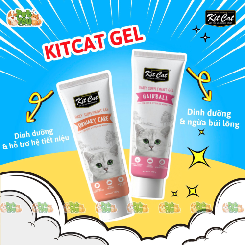 Gel dinh dưỡng KITCAT dành cho mèo tuýp 120g