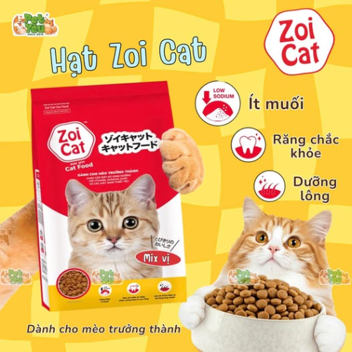 Thức ăn hạt ZOICAT dành cho mèo trưởng thành-Túi 1Kg