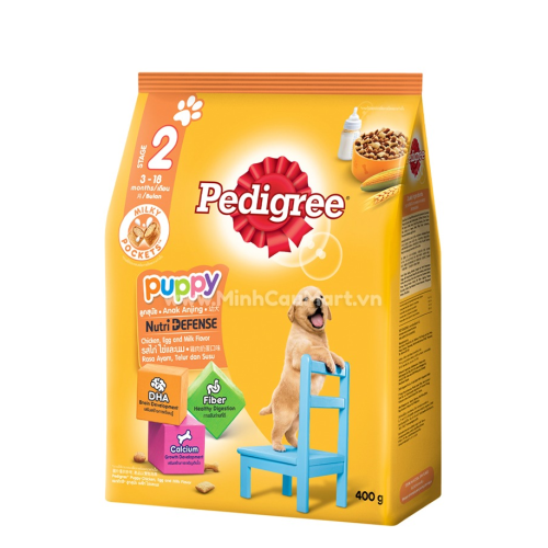 Thức ăn hạt Pedigree dành cho chó con - Túi 400Gr - 2,7Kg - 8Kg