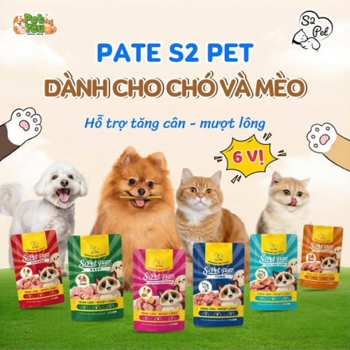 PATE S2PET DÀNH CHO CHÓ & MÈO - 85G