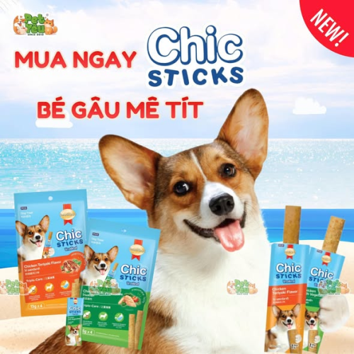 Bánh Thưởng SmartHeart Chicstick Cho Chó - 60G (4 Que x 15G)