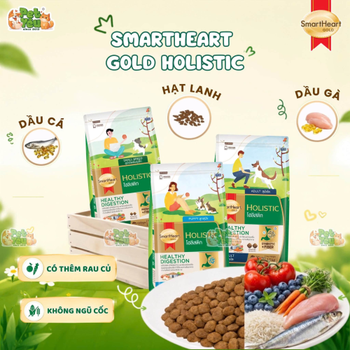 Hạt Cho Chó Smartheart Gold Holistic Giảm Vết Ố Mắt