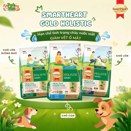 Hạt Cho Chó Smartheart Gold Holistic Giảm Vết Ố Mắt