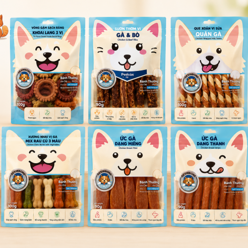 Snack Sạch Răng DEXINBONE cho Chó & Mèo trên 2 tháng tuổi