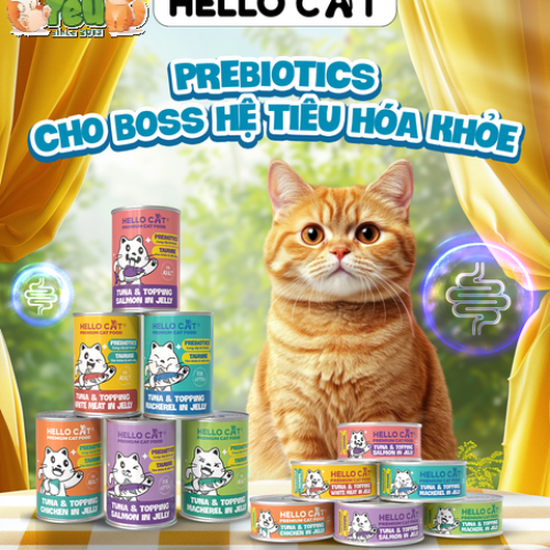 Pate cho mèo HELLO CAT lon 400g