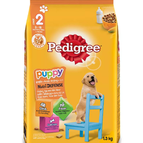 Thức ăn hạt Pedigree dành cho chó con - Túi 1,3Kg