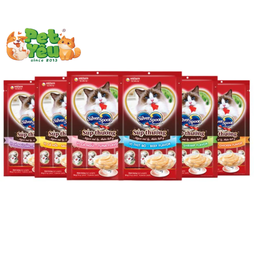 Súp thưởng cho mèo Silver Spoon- Túi 56G (14Gx 4 gói)