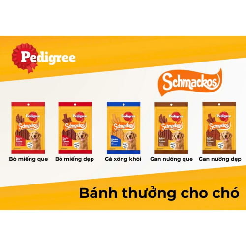 Bánh Thưởng Cho Chó Pedigree Schmackos 70g Nguồn Dinh Dưỡng Thơm Ngon