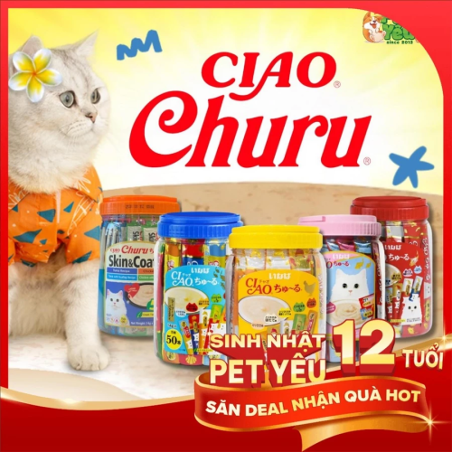 Súp Thưởng Ciao Churu cho mèo-Hộp lớn