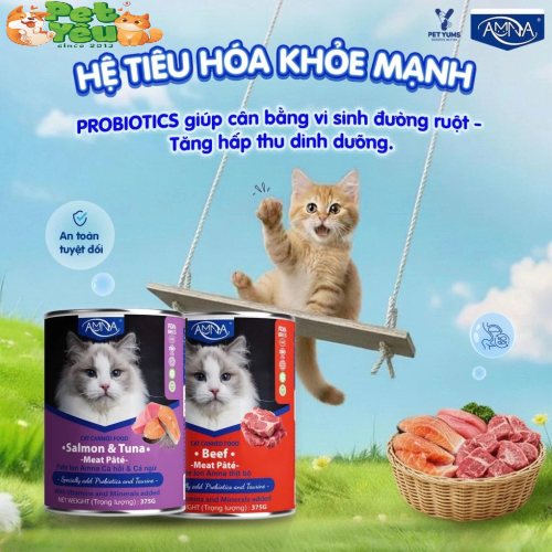 Pate dành cho mèo AMNA- Lon 375G