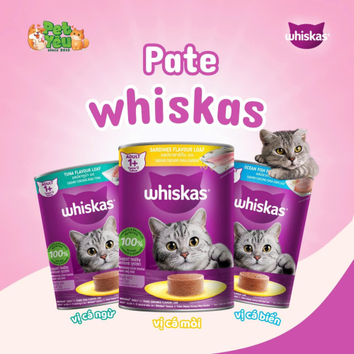 Pate Whiskas dành cho mèo-Lon 400G