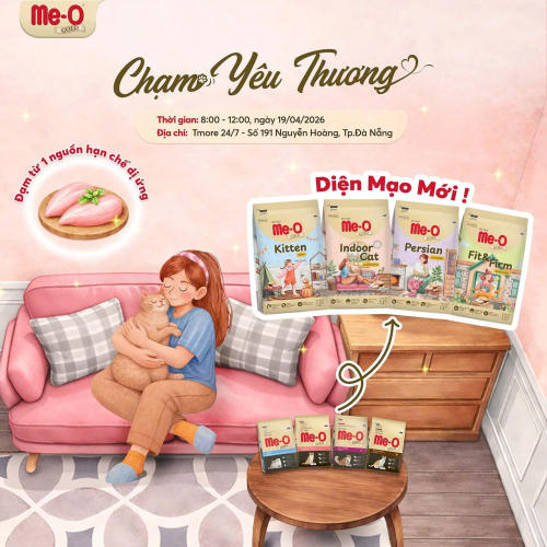 Thức ăn hạt Me-O Gold dành cho mèo mọi lứa tuổi
