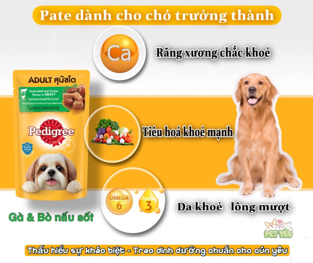 Pate cho chó Pedigree 130G