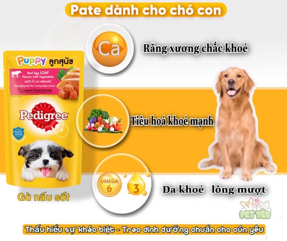 Pate cho chó Pedigree 130G