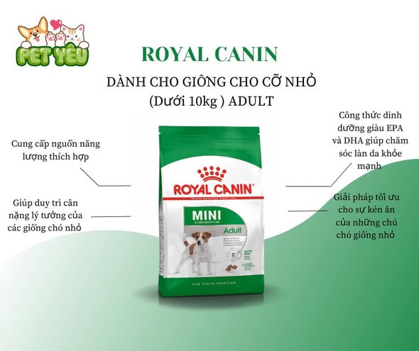 Thức ăn hạt cho giống chó nhỏ Royal Canin