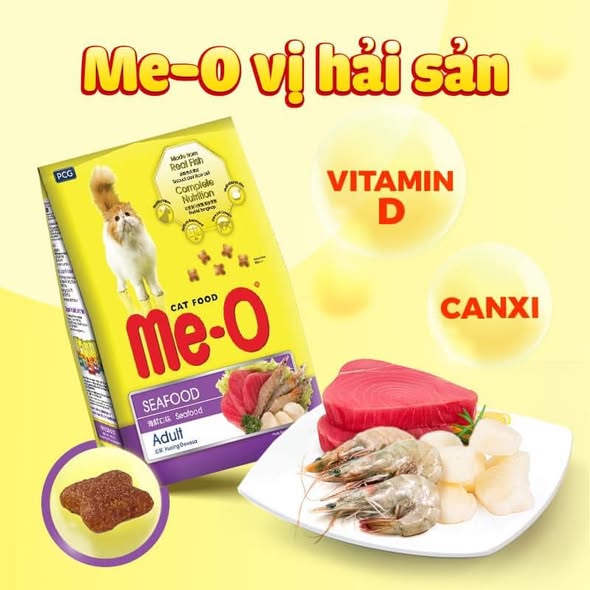 Thức ăn hạt Me-O dành cho mèo ( Túi 350Gr)