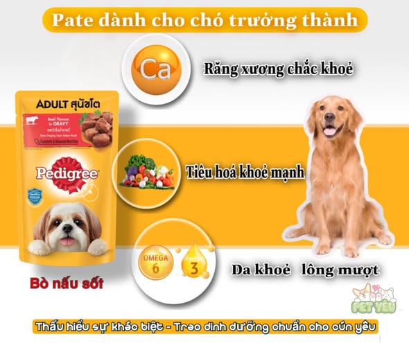 Pate cho chó Pedigree 130G