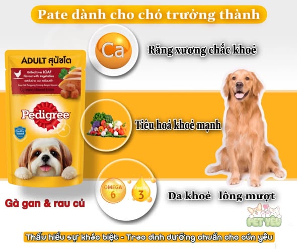Pate cho chó Pedigree 130G