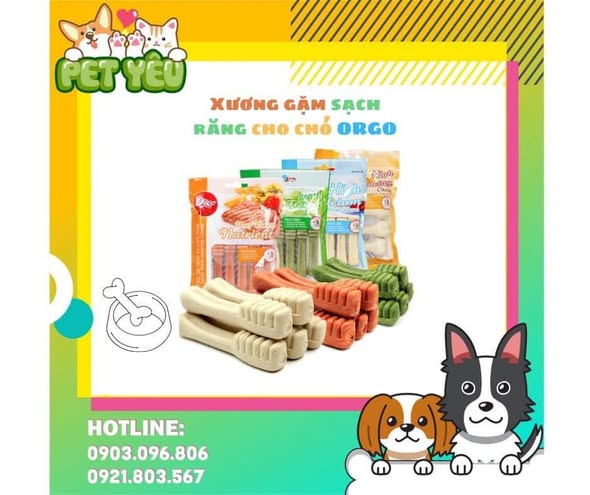 Xương Gặm Sạch Răng ORGO Dành Cho Chó- Túi 90G