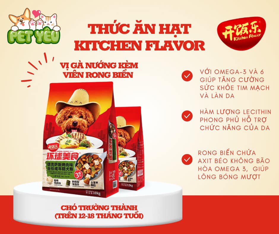 Thức ăn hạt Kitchen Flavor dành cho chó