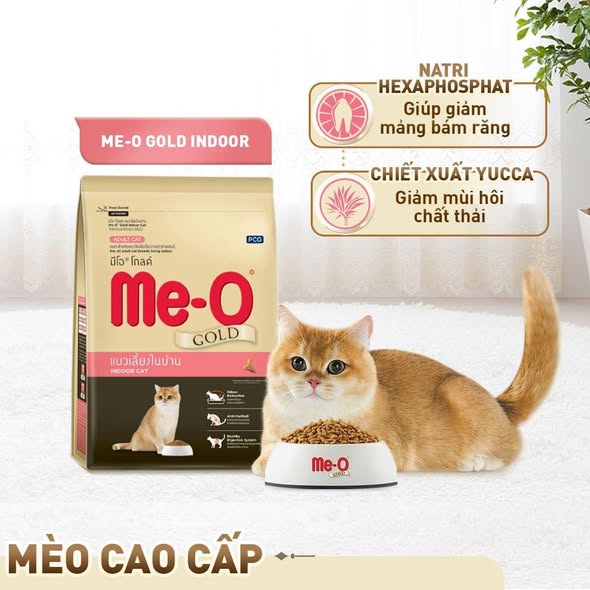 Thức ăn hạt dành cho mèo Me-O Gold