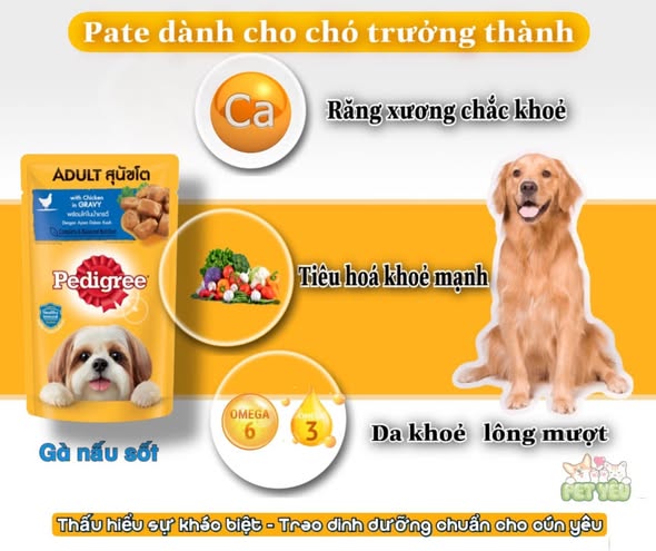 Pate cho chó Pedigree 130G