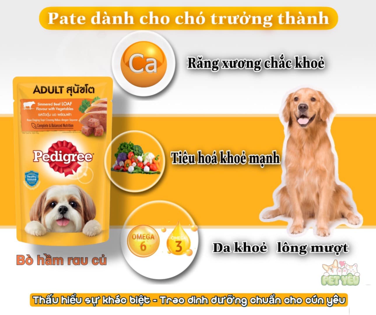 Pate cho chó Pedigree 130G