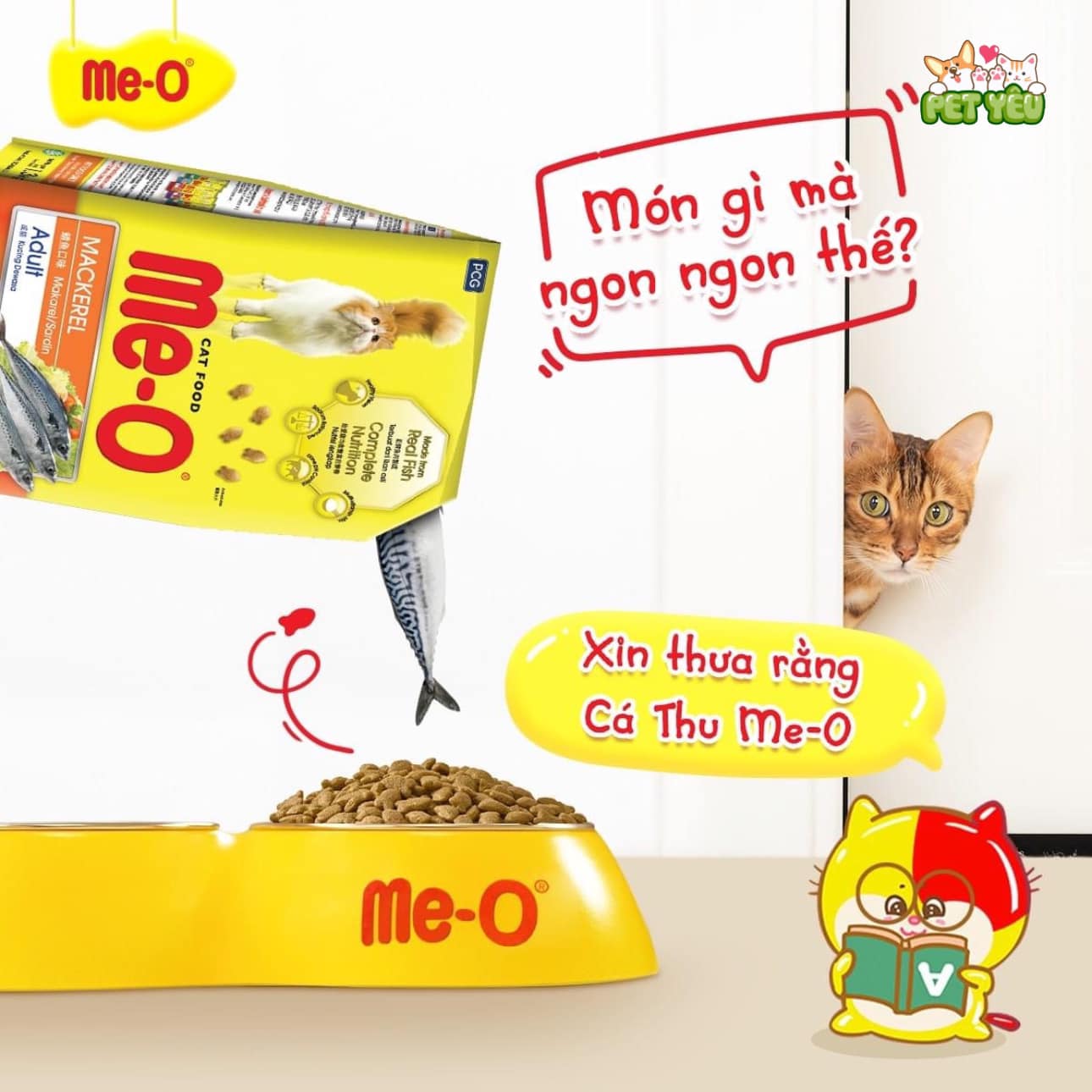 Thức ăn hạt Me-O dành cho mèo mọi độ tuổi ( Túi 1,1Kg-1,2Kg)