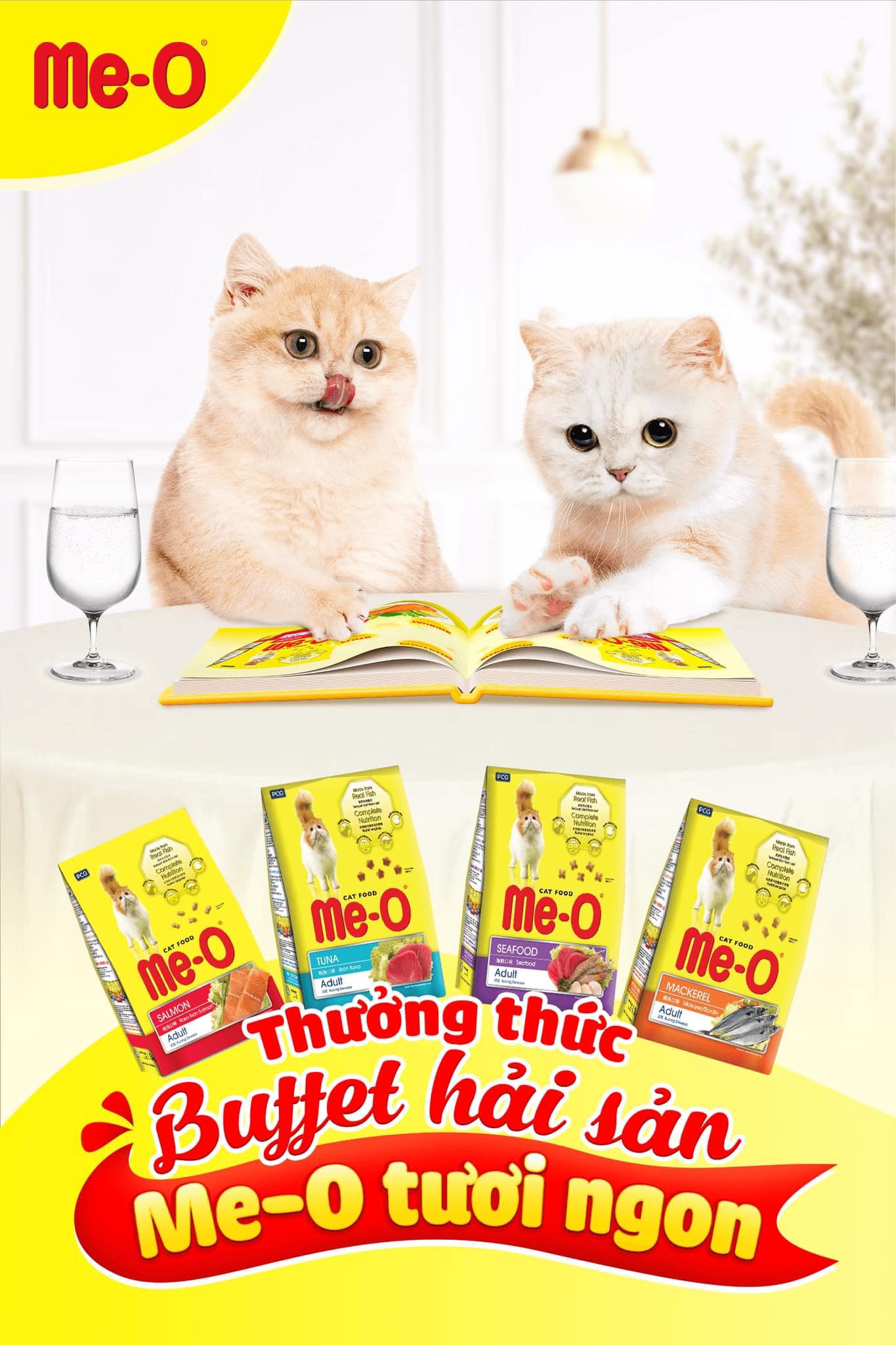 Thức ăn hạt Me-O dành cho mèo mọi độ tuổi ( Túi 1,1Kg-1,2Kg)