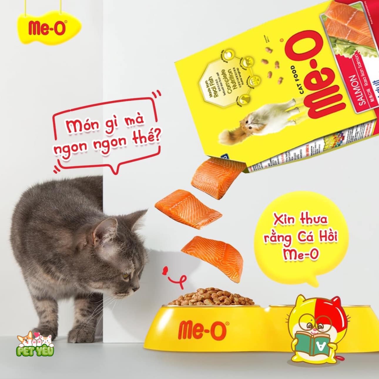 Thức ăn hạt Me-O dành cho mèo mọi độ tuổi ( Túi 1,1Kg-1,2Kg)
