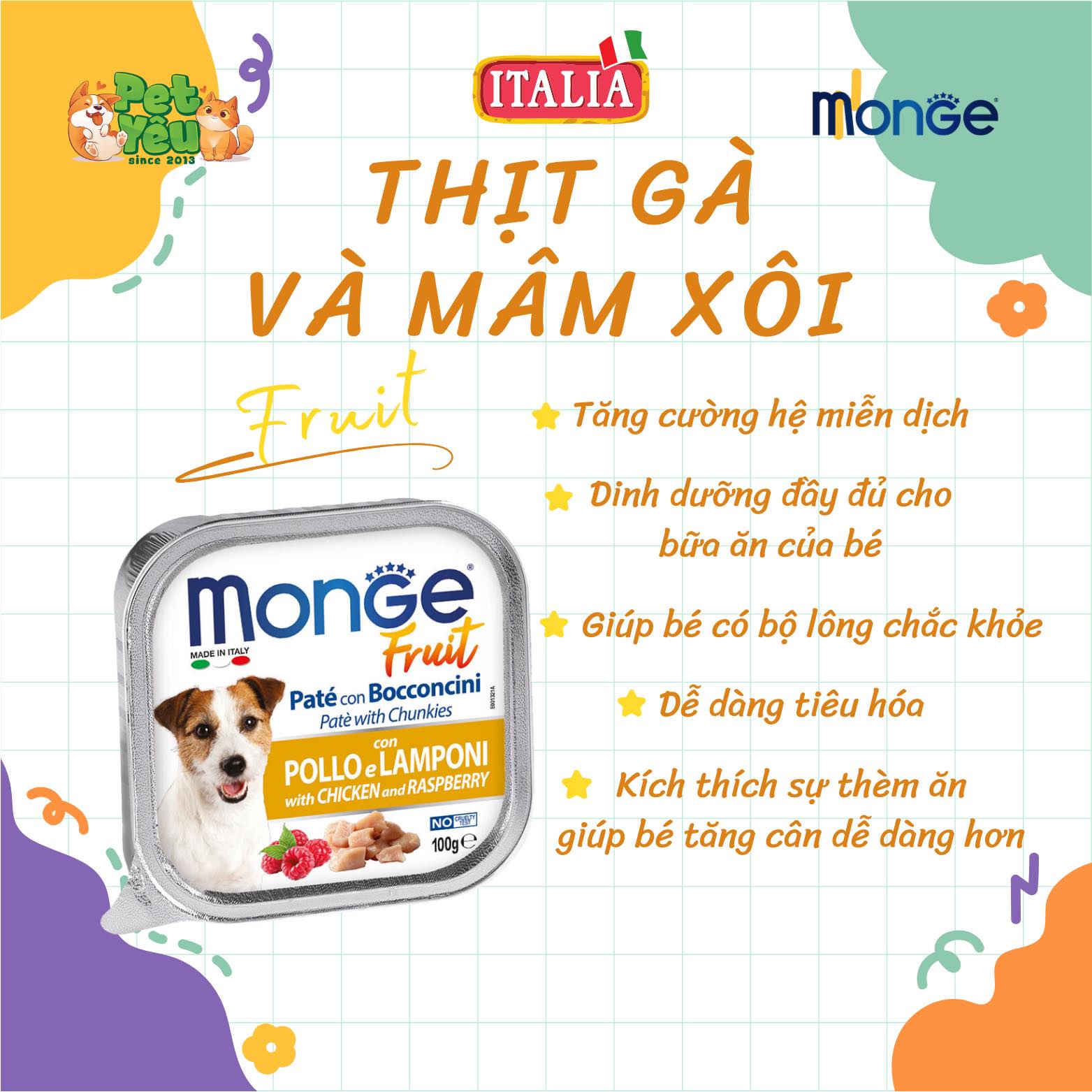 Pate Monge dành cho chó- Hộp 100G