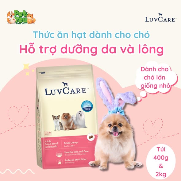 Thức ăn hạt dành cho chó LUVCARE- Dành cho chó giống nhỏ